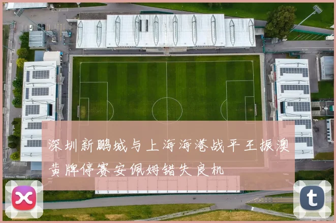 深圳新鹏城与上海海港战平王振澳黄牌停赛安佩姆错失良机